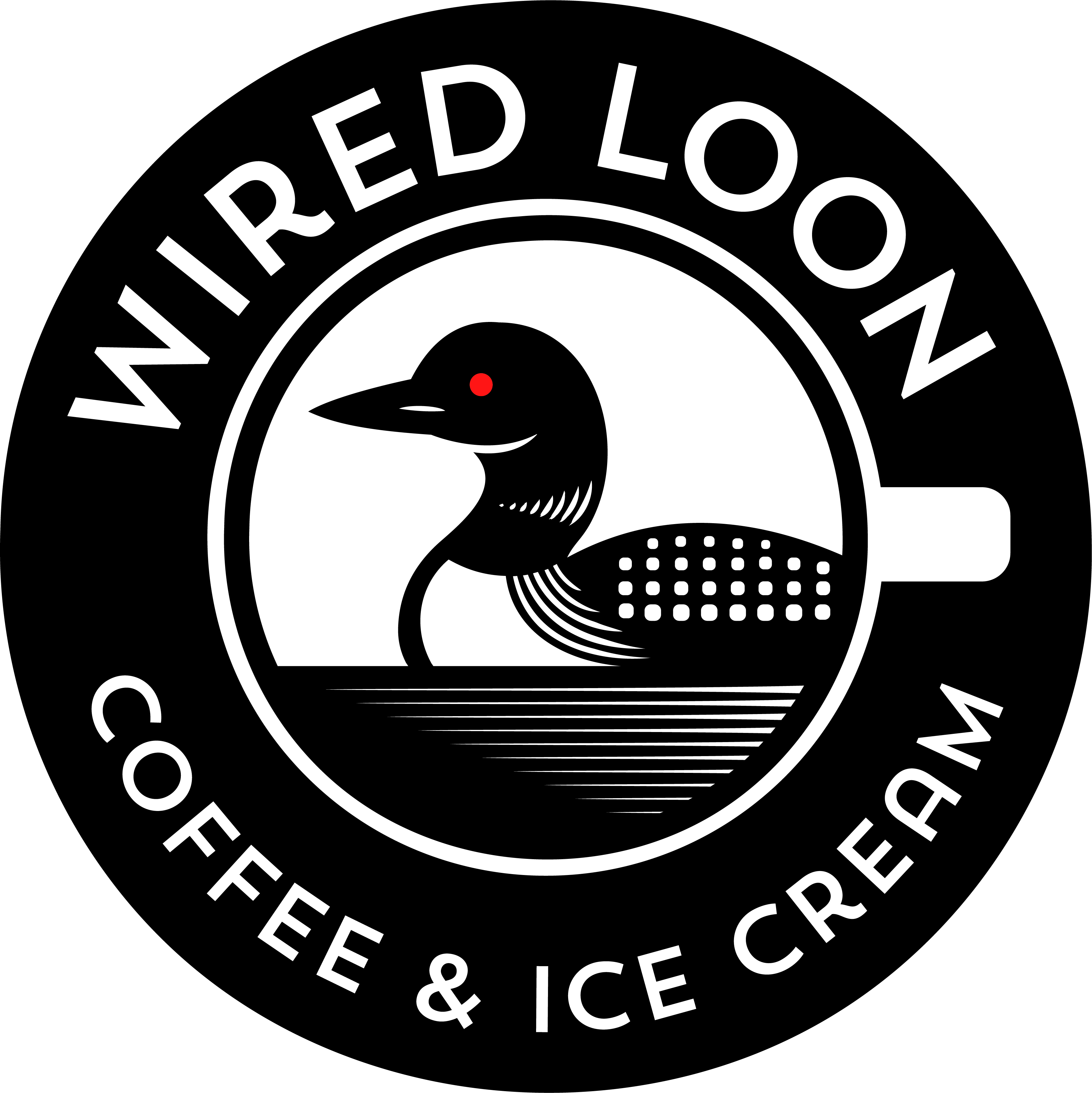 Wired Loon Coffee Logo Design