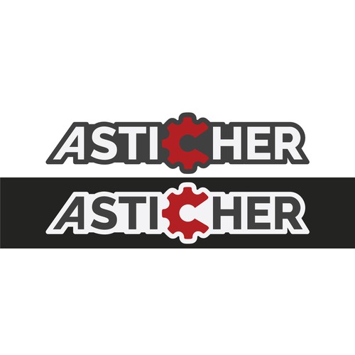 Logo per ASTICHER - Lavorazioni meccaniche di precisione