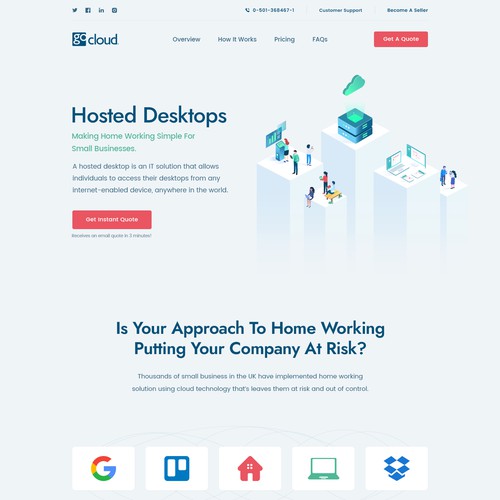 GoCloud Website and Illustration