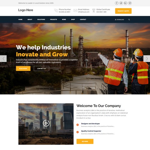 Construction building website 