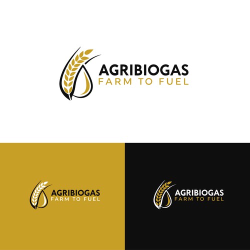 Agribiogas Farm To Fuel Logo Design