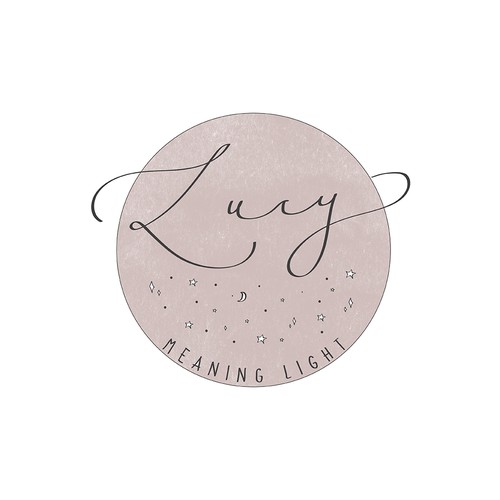"Lucy, meaning light" logo