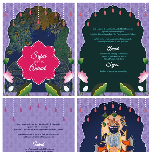 Wedding invite - Indian themed