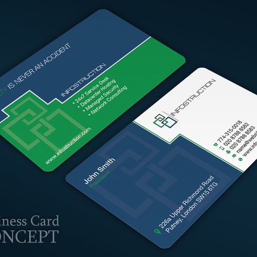 Business card for IT consulting company with a strong philosophy