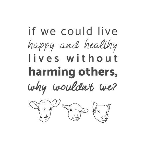Inspiring kindness quote for farm animal rescue