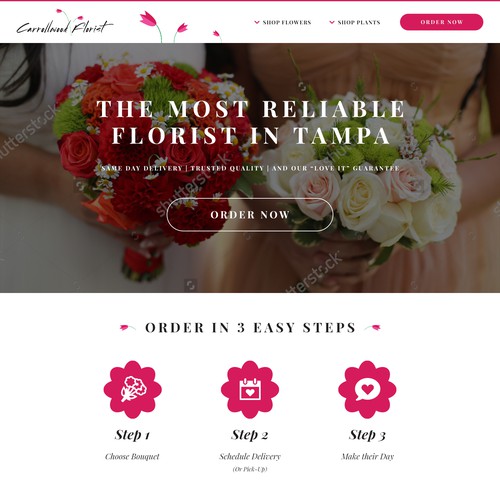 Carrollwood Florist Web Design