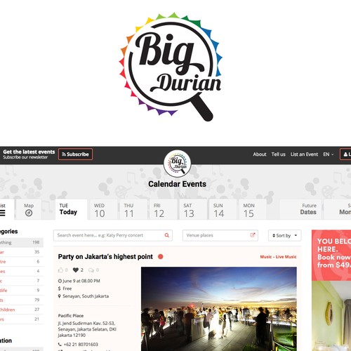Big Durian  Entertainment Website