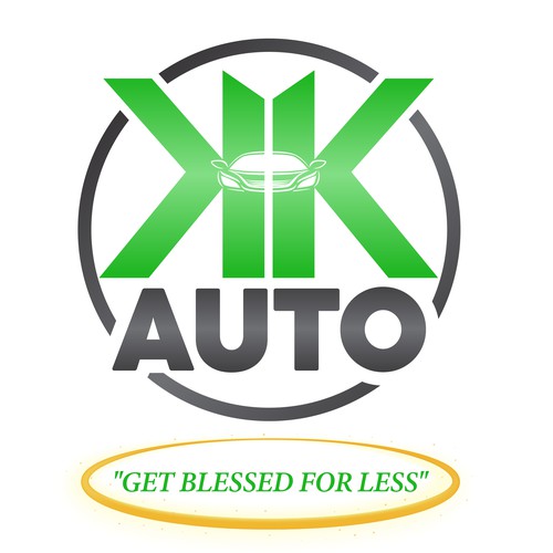 KK Auto — Automotive & Car Dealership Emblem Logo