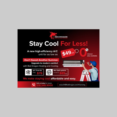 Flyer Design for high-efficiency A/C