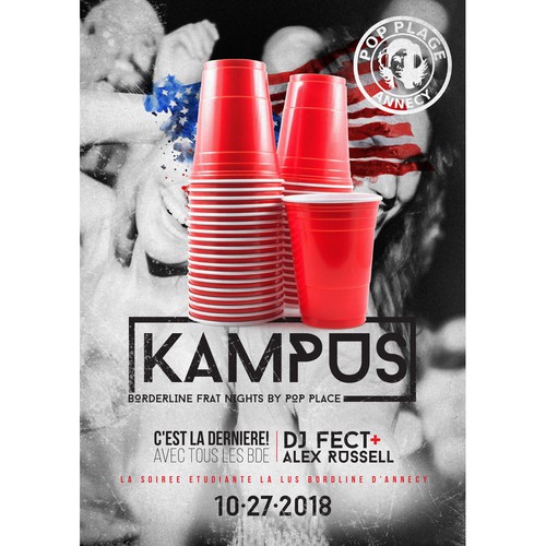 Kampus Frat Party Poster