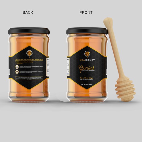 Fun, Clean, Urban label for Yea Honey