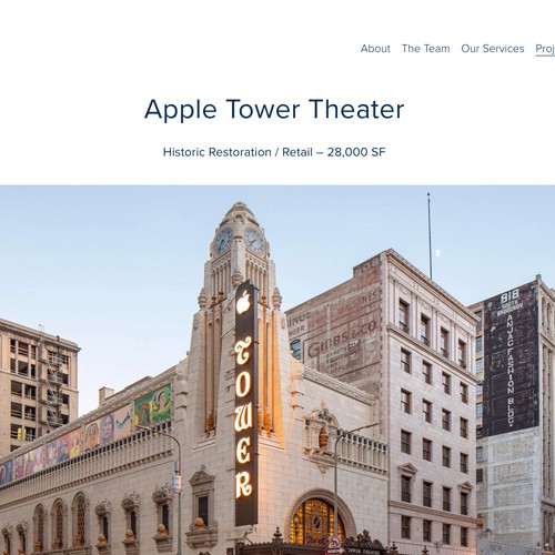 Custom Squarespace website for Pacific Edge Projects