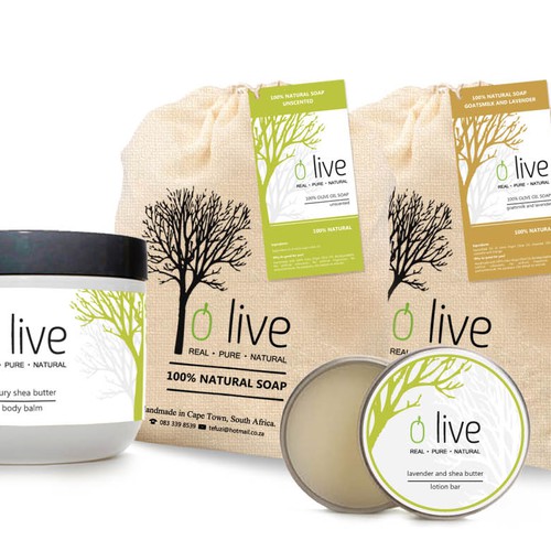 Help Olive Natural Body product with a new packaging or label design