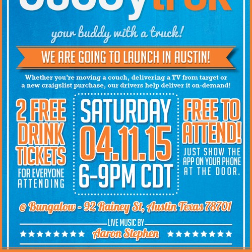 Austin Launch Party Flyer