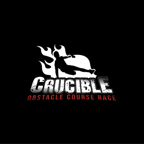 Create a hardcore design for Crucible obstacle course race.