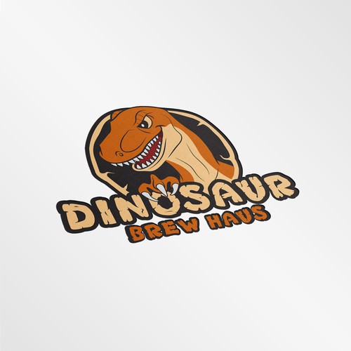 Design an dinosaur logo for restaurant