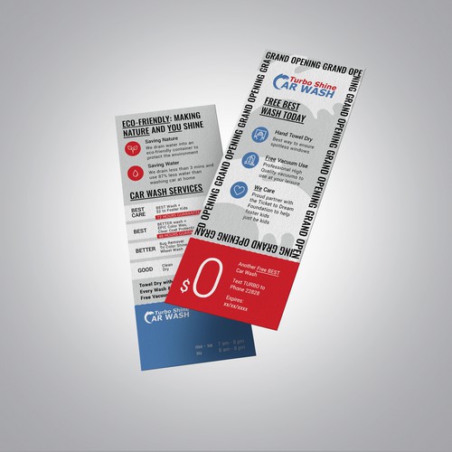 Modern flyer design with a functional feature