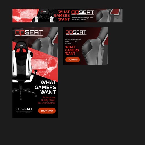 Create Banner Ad Set for Gamers for OPSEAT