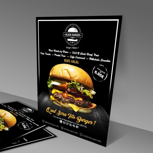 Flyer pour restaurant burger