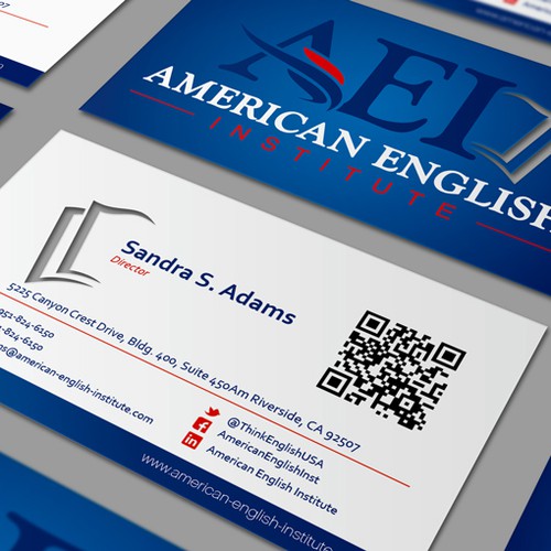 American English Institute needs a new stationery