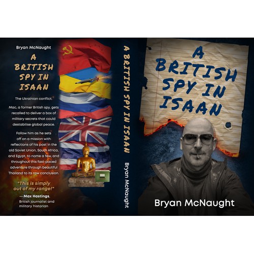 Book cover design of the book "A British Spy in Isaan"