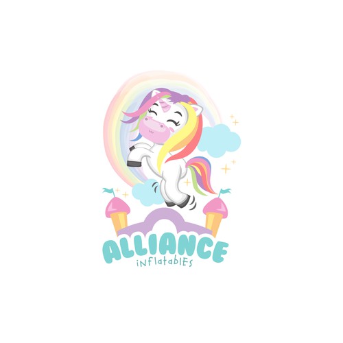 Logo Design Concept for Alliance Inflatables