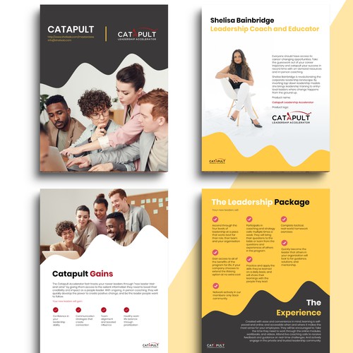 Brochure Design for Leadership training 