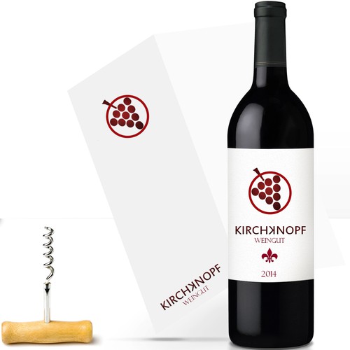 Create a logo for a young and modern winery