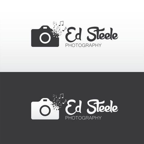 Design a logo for a creative music photographer