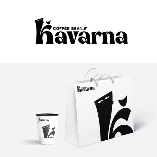 Modern logo concept for a coffee place