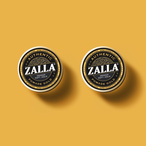 Pomade Silver & Gold Packaging Design