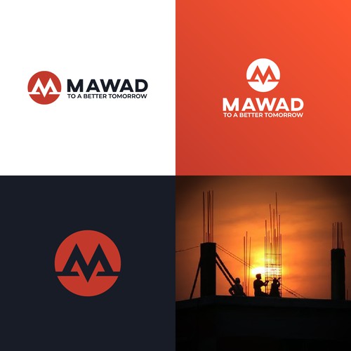 Bold icon for a construction company