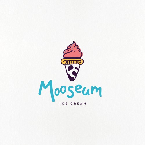Yummy and fun logo for an ice cream company