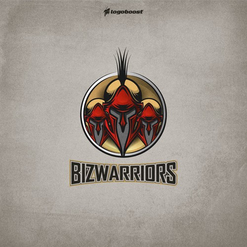 bizwariors logo design