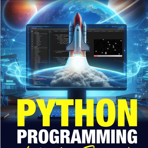 Cover Design for Programming Book with Space Theme