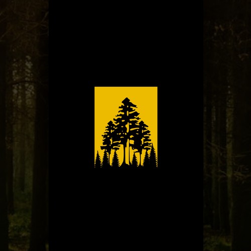 logo concept forest wood 