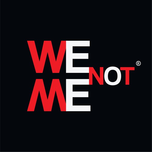 The logo to encompass the We Not Me® company and lifestyle brand