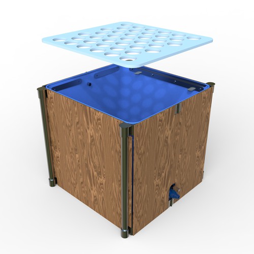 Foldable rain barrel