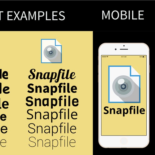 Snapfile! Innovative way to convey ease of snapping a photo and filing a tax return on your phone