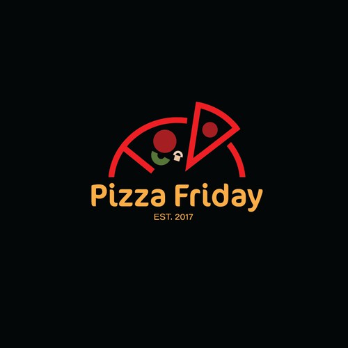 Bold logo concept for pizzeria
