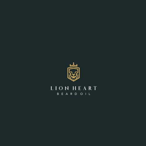 Logo Design for Lion Heart Beard Oil