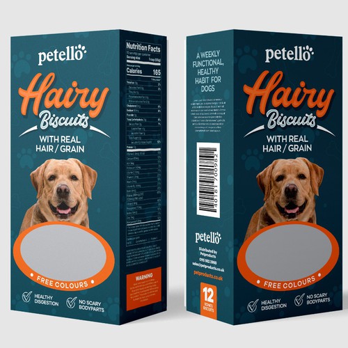 Packaging design for an innovative Dog Biscuit