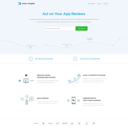 Create an enticing landing page that makes the users to enter their app name