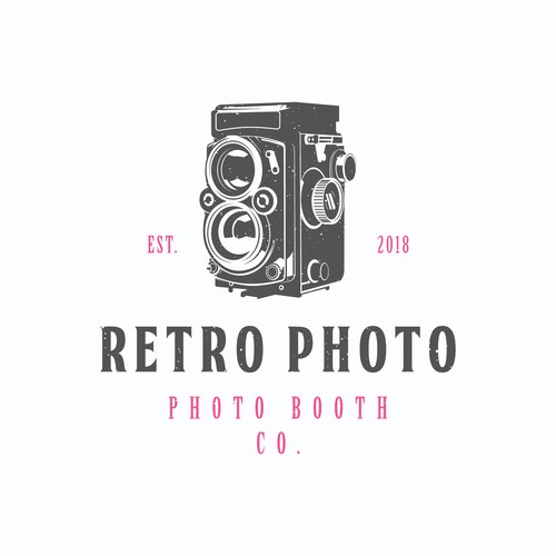 concept logo for retro photo