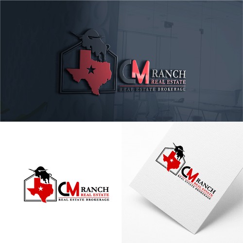 Bold logo concept for CM Ranch Real Estate