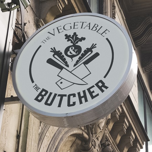 Vegetable and Butcher logo