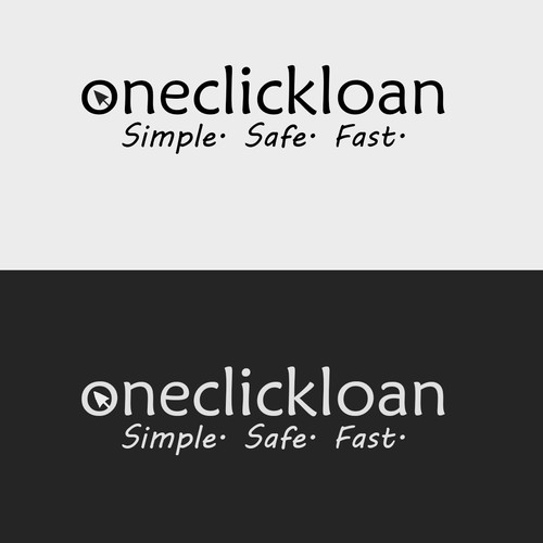 Simple logo for new site oneclickloan.com