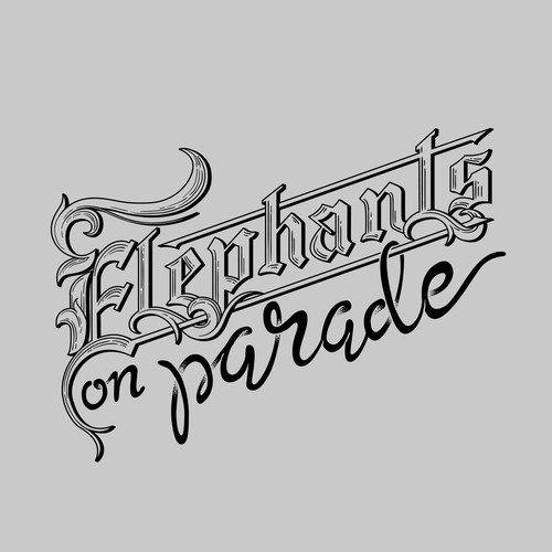 Tshirt Design for Elephants on Parade