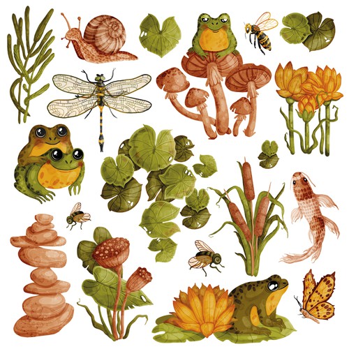 Frog stickers