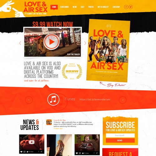 Webdesign for Love & Air